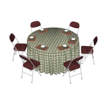 复古怀旧港式风餐桌椅折叠椅桌子SU模型 - SU模型免费下载_sketchup模型