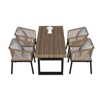 木制餐桌椅桌子SU模型 SU模型下载