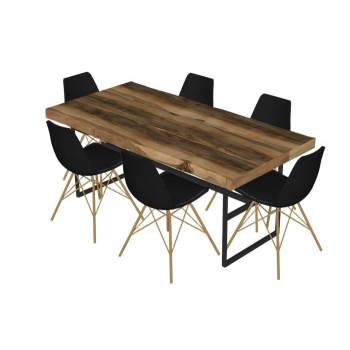 自然风餐桌椅桌子SU模型 SU模型下载