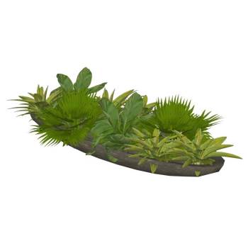 桌上植物花盆摆件装饰SU模型 SU模型下载