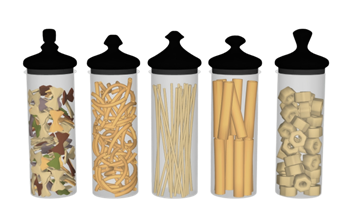 [厨房]密封干货储物罐 SU模型分享