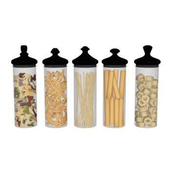 密封干货储物罐厨房SU模型 - SU模型免费下载_sketchup模型