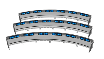 [桌子]弧形监控操作台 SU模型免费素材