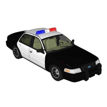 警车汽车交通SU模型 SU模型下载