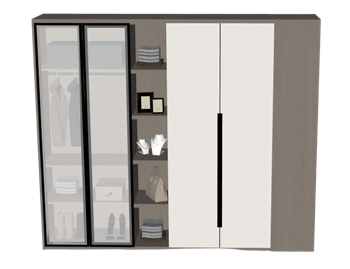[柜子]现代衣柜家具 sketchup组件 SketchUp模型截图 3D设计素材预览
