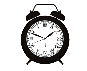 [装饰]黑色的闹钟时钟 SU免费素材库