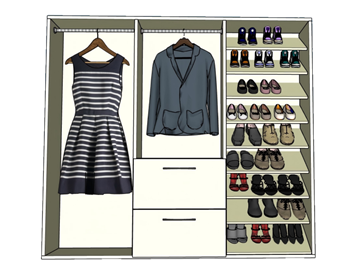 [柜子]鞋子衣柜衣服集合 草图大师免费模型