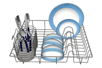 [厨房]厨具晾碗沥水架 草图大师模型库下载