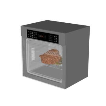 烤箱里面带烤鸡厨房SU模型 SU模型下载