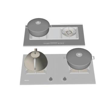 燃气灶厨房SU模型 SU模型下载