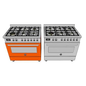 灶具集成灶厨房SU模型 SU模型下载