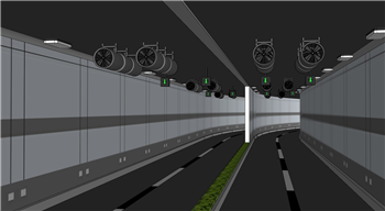 [交通]公路隧道风机 SU模型网