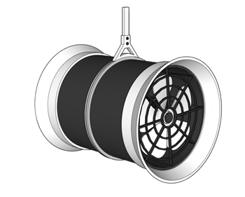 [交通]隧道通风设备风机 免费SU模型