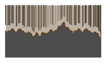 [装饰]新中式格栅背景墙 SU模型免费素材