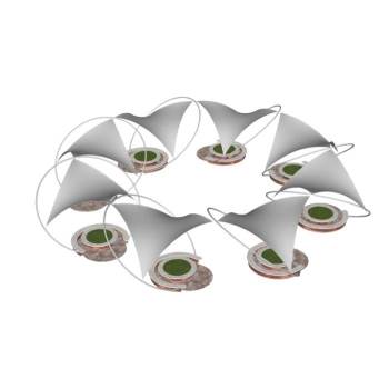 三角异形张拉膜建筑SU模型 SU模型下载