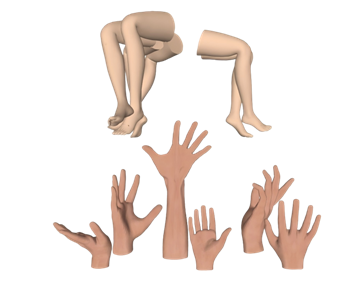 [服饰]手脚道具 SU模型库免费