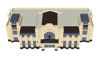 [建筑]新古典售楼中心售楼处 SU模型资源