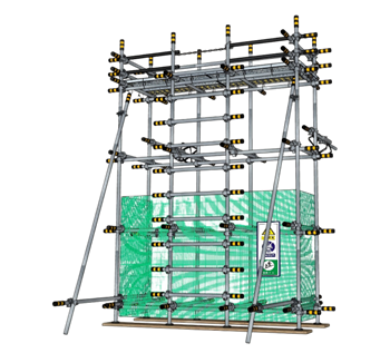 [建筑]工地钢管脚手架十字扣件 SU草图