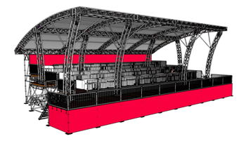 [其他]桁架观席台观众席看台 sketchup官网