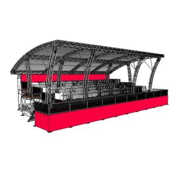 桁架观席台观众席看台 SU模型下载