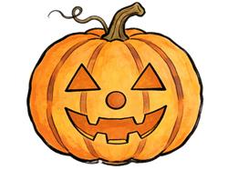 简笔画:卡通万圣节南瓜