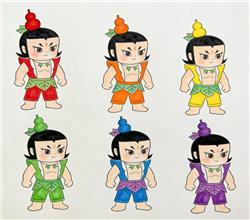 简笔画:葫芦娃卡通动画线条画