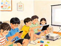 水彩画:年轻人开始抛弃投影仪