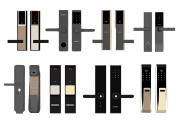 [门窗]现代防盗门密码锁指纹锁 SU模型资源