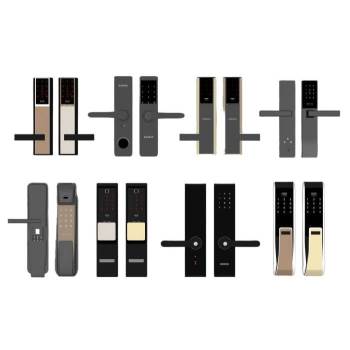 现代防盗门密码锁指纹锁门窗SU模型 SU模型下载