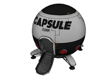 [交通]七龙珠胶囊公司球形飞船 SU模型分享