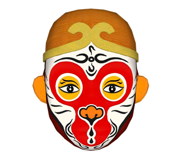 [装饰]孙悟空面具脸谱 草图大师模型