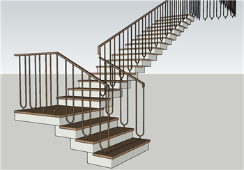 [楼梯]概念化的矛盾空间楼梯 SU模型免费库