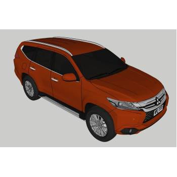 三菱蒙特罗汽车交通SU模型 SU模型下载