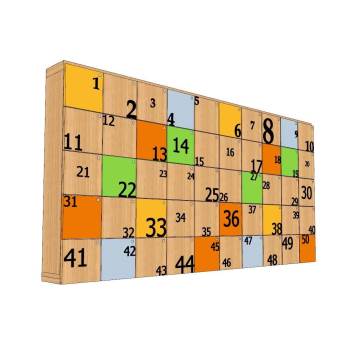 儿童储物柜柜子SU模型 SU模型下载