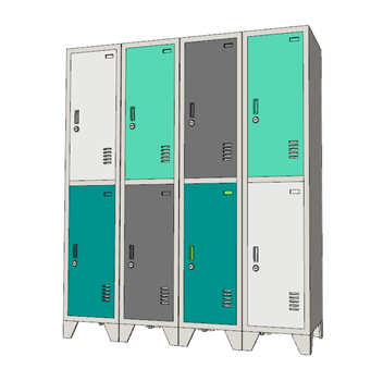 [柜子]更衣柜储物柜 草图大师模型素材
