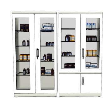 医用药品柜柜子SU模型 SU模型下载