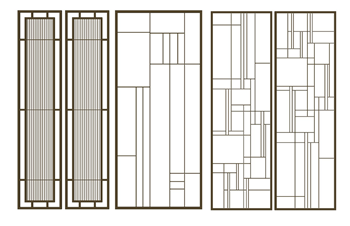 [装饰]CNC装饰板隔断屏风 SU模型网