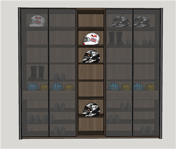 [柜子]鞋帽柜 sketchup模型下载