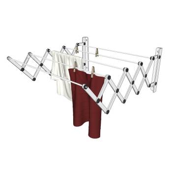 壁挂式伸缩晾衣架 SU模型下载