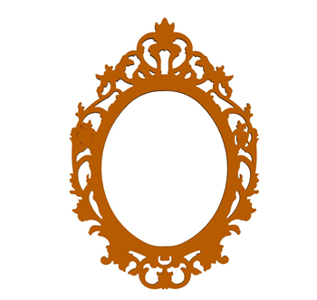 [装饰]欧式镜子浴室镜mirror su模型素材库