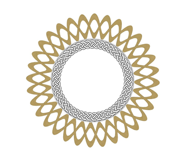 [装饰]双层圆形装饰边框镜子mirror 草图大师模型库下载