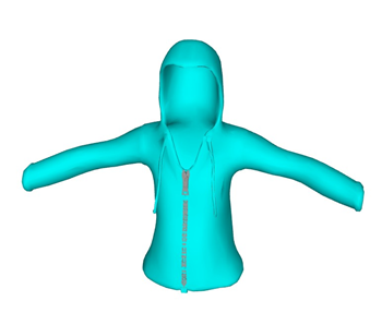 [服饰]衣服防嗮衣 sketchup组件