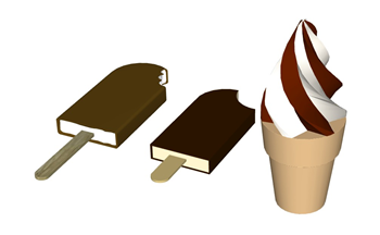 [装饰]雪糕冰激凌ice cream SU素材库
