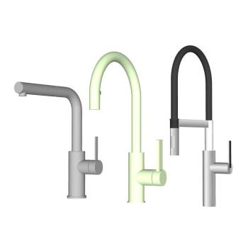 现代冷热水龙头厨房SU模型 SU模型下载