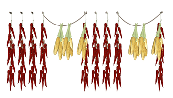 [装饰]红辣椒串和玉米 su模型素材