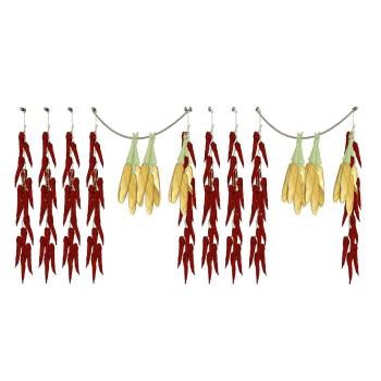 红辣椒串和玉米装饰SU模型 SU模型下载