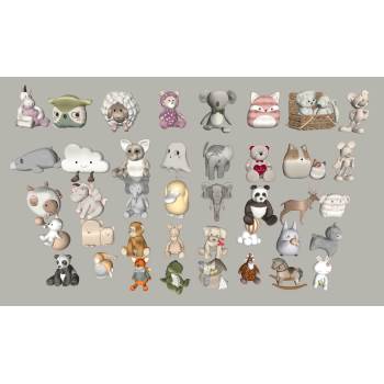 儿童动物玩具集合动物SU模型 SU模型下载