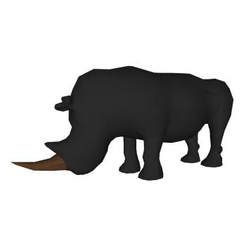 犀牛动物工艺品动物SU模型 SU模型下载