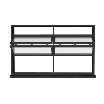 现代工业风的多格上悬窗（也叫中悬窗）门窗SU模型 SU模型下载