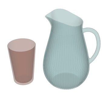 [装饰]宜家玻璃水壶 su模型